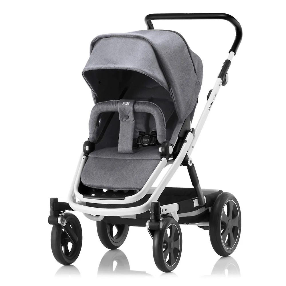 Britax Go Big 2 - Серый / Белая рама (Grey Melange / White)