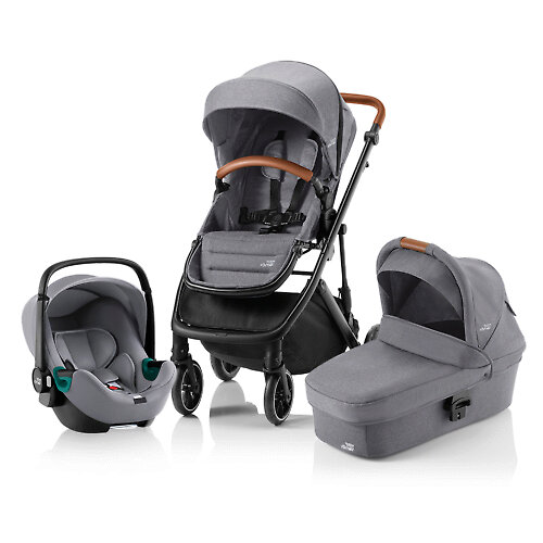 Britax Römer Strider M + Baby-Safe 3 i-Size - Серый / Автолюлька Baby Safe 3 i-Size (Elephant Grey / Frost Grey)