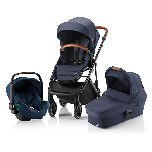 Britax Römer Strider M + Baby-Safe 3 i-Size - Синий / Автолюлька Baby Safe 3 i-Size (Navy Ink / Indigo Blue)