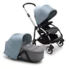 Bugaboo Bee 6 ALU - Серый меланж / Голубой (Grey Melange / Vapor Blue)