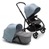 Bugaboo Bee 6 BLACK - Серый меланж / Голубой (Grey Melange / Vapor Blue)