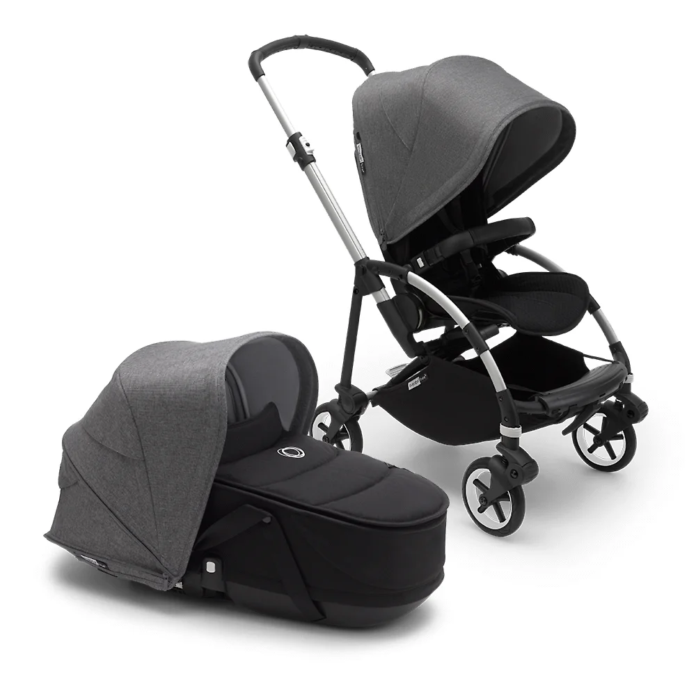Bugaboo Bee 6 ALU - Чёрный / Серый меланж (Black / Grey Melange)