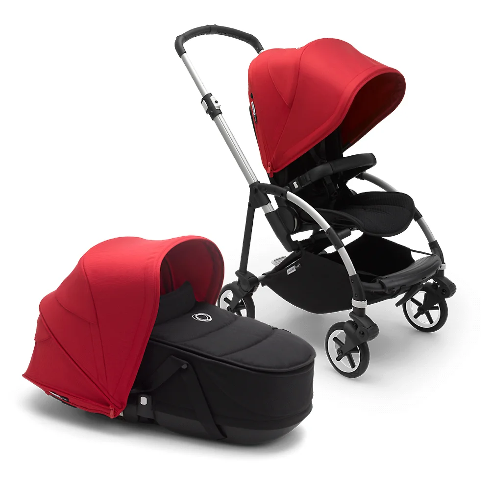 Bugaboo Bee 6 ALU - Чёрный / Красный (Black / Red)