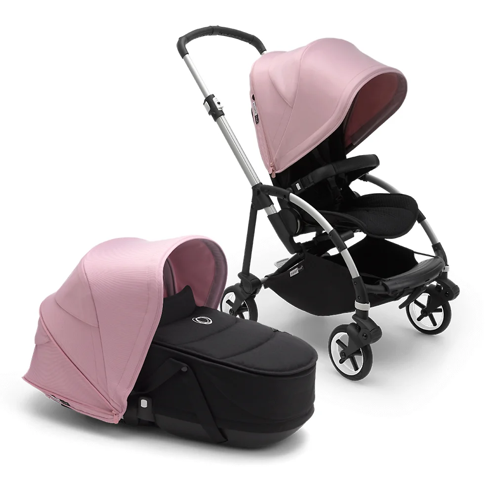 Bugaboo Bee 6 ALU - Чёрный / Розовый (Black / Soft Pink)