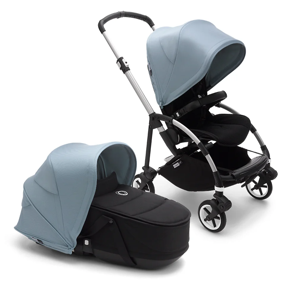 Bugaboo Bee 6 ALU - Чёрный / Голубой (Black / Vapor Blue)