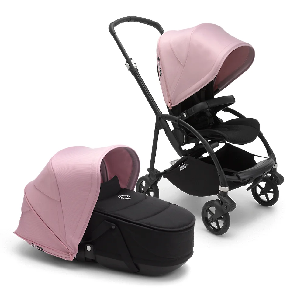 Bugaboo Bee 6 BLACK - Чёрный / Розовый (Black / Soft Pink)