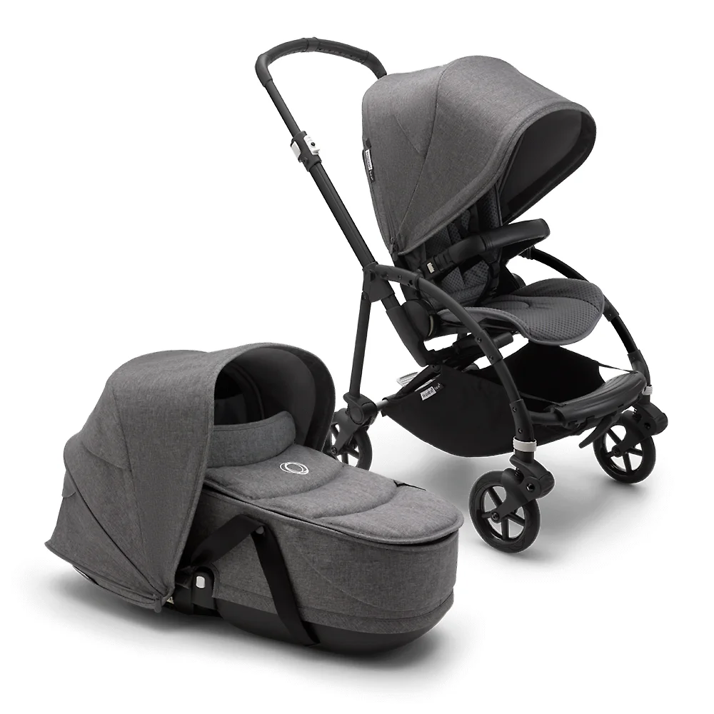 Bugaboo Bee 6 BLACK - Серый меланж (Grey Melange)