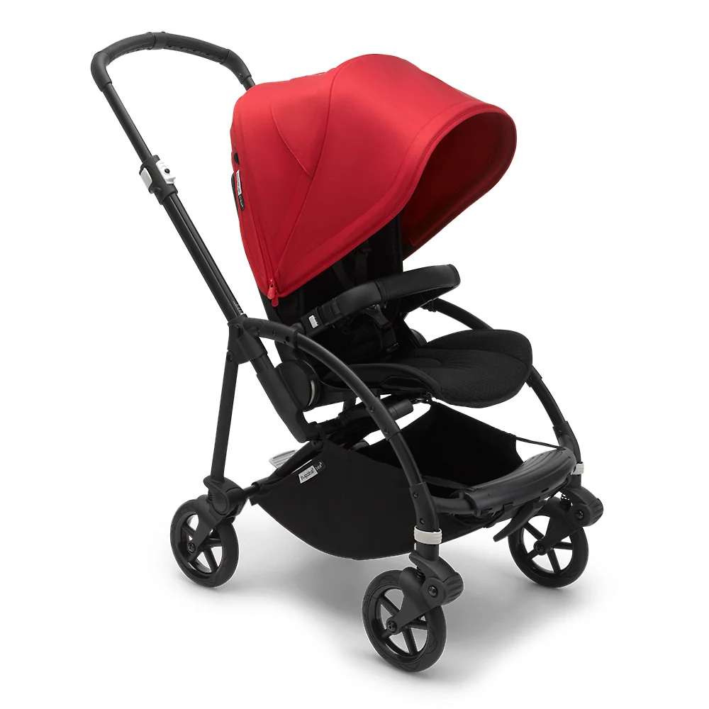Bugaboo Bee 6 BLACK - Чёрный / Красный (Black / Red)
