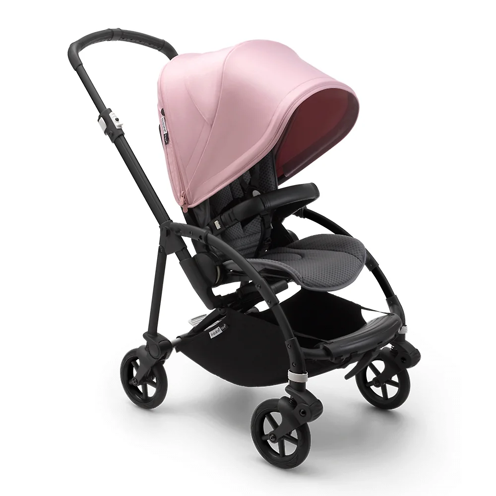 Bugaboo Bee 6 BLACK - Серый меланж / Розовый (Grey Melange / Soft Pink)