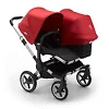 Bugaboo Donkey 3 Duo ALU - Чёрный / Красный (Black / Red)