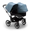 Bugaboo Donkey 3 Duo ALU - Чёрный / Голубой (Black / Vapor Blue)
