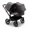 Bugaboo Donkey 3 Duo BLACK - Серый Меланж (Grey Melange)