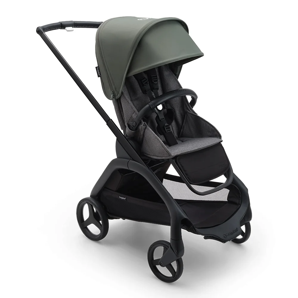 Bugaboo Dragonfly BLACK - Серый меланж / Зелёный (Grey Melange / Forest Green)