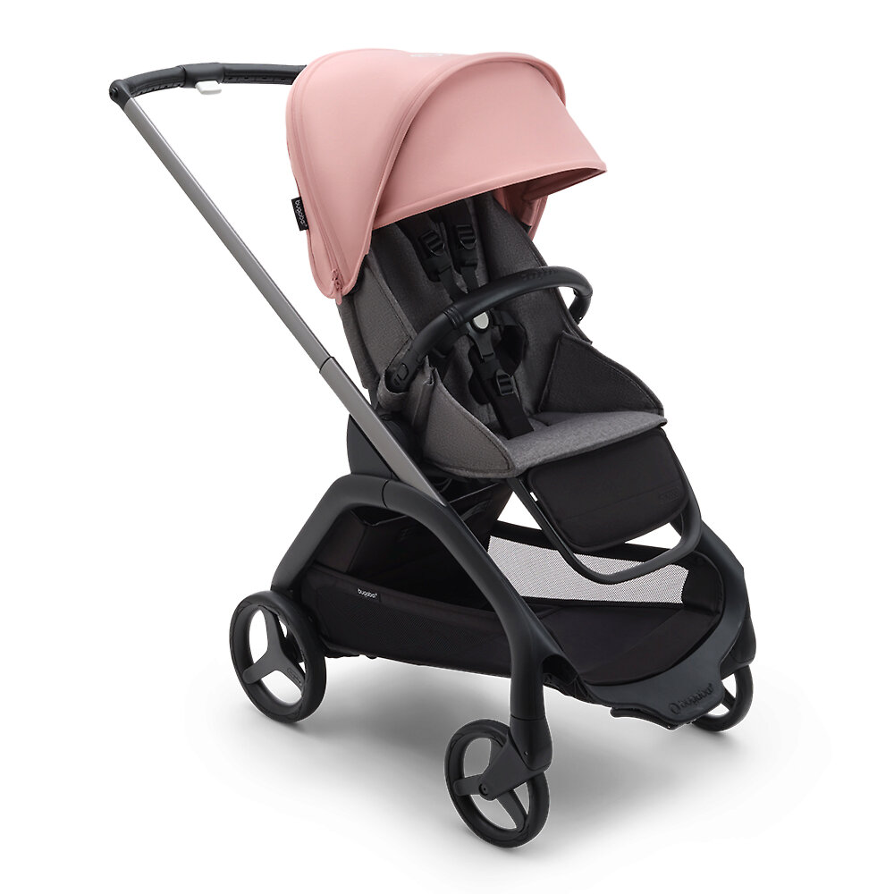 Bugaboo Dragonfly GRAPHITE - Серый меланж / Розовый (Grey Melange / Morning Pink)