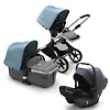Bugaboo Fox 2 ALU - Серый Меланж / Голубой (Grey Melange / Vapor Blue)