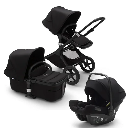 Bugaboo Fox 2 + Turtle Air - Чёрный (Black)