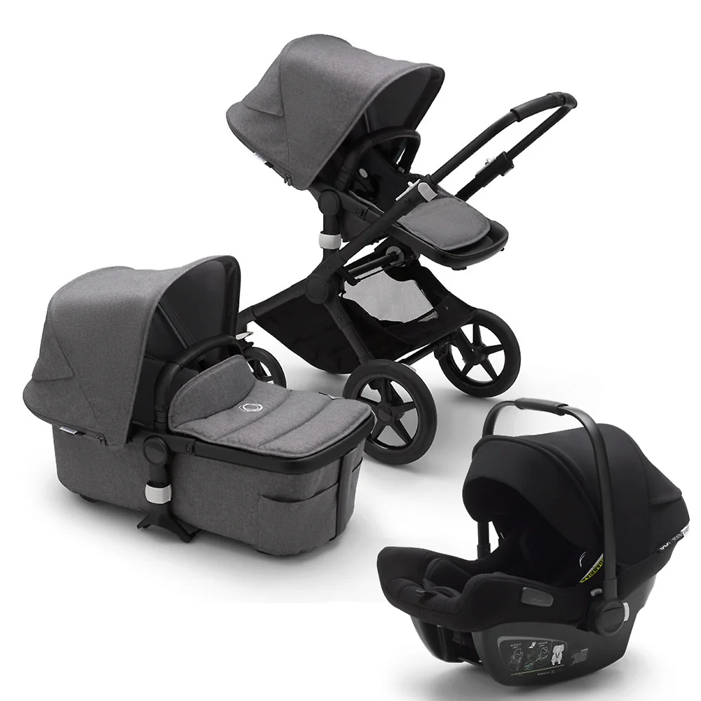 Bugaboo Fox 2 + Turtle Air - Серый Меланж (Grey Melange)