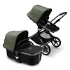 Bugaboo Fox 3 GRAPHITE - Чёрный / Зелёный (Midnight Black / Forest Green)