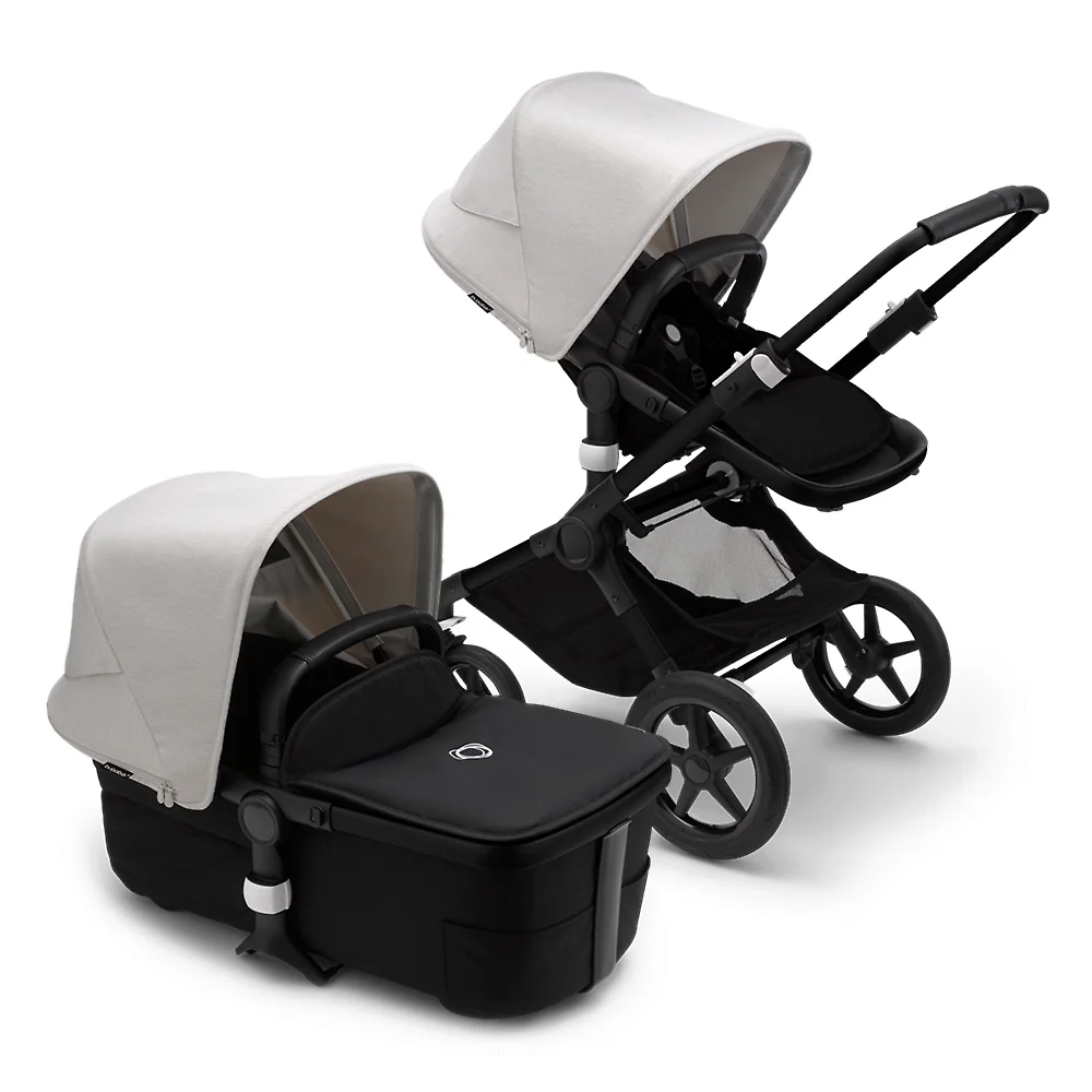 Bugaboo Fox 3 BLACK - Чёрный / Белый (Midnight Black / Misty White)