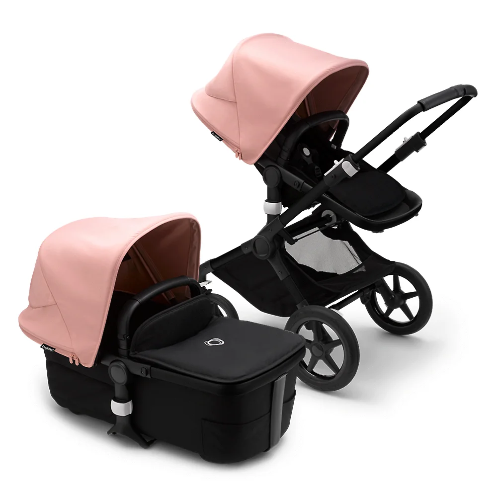Bugaboo Fox 3 BLACK - Чёрный / Розовый (Midnight Black / Morning Pink)