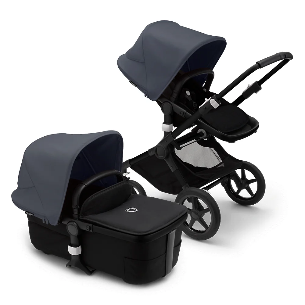 Bugaboo Fox 3 BLACK - Чёрный / Синий (Midnight Black / Stormy Blue)