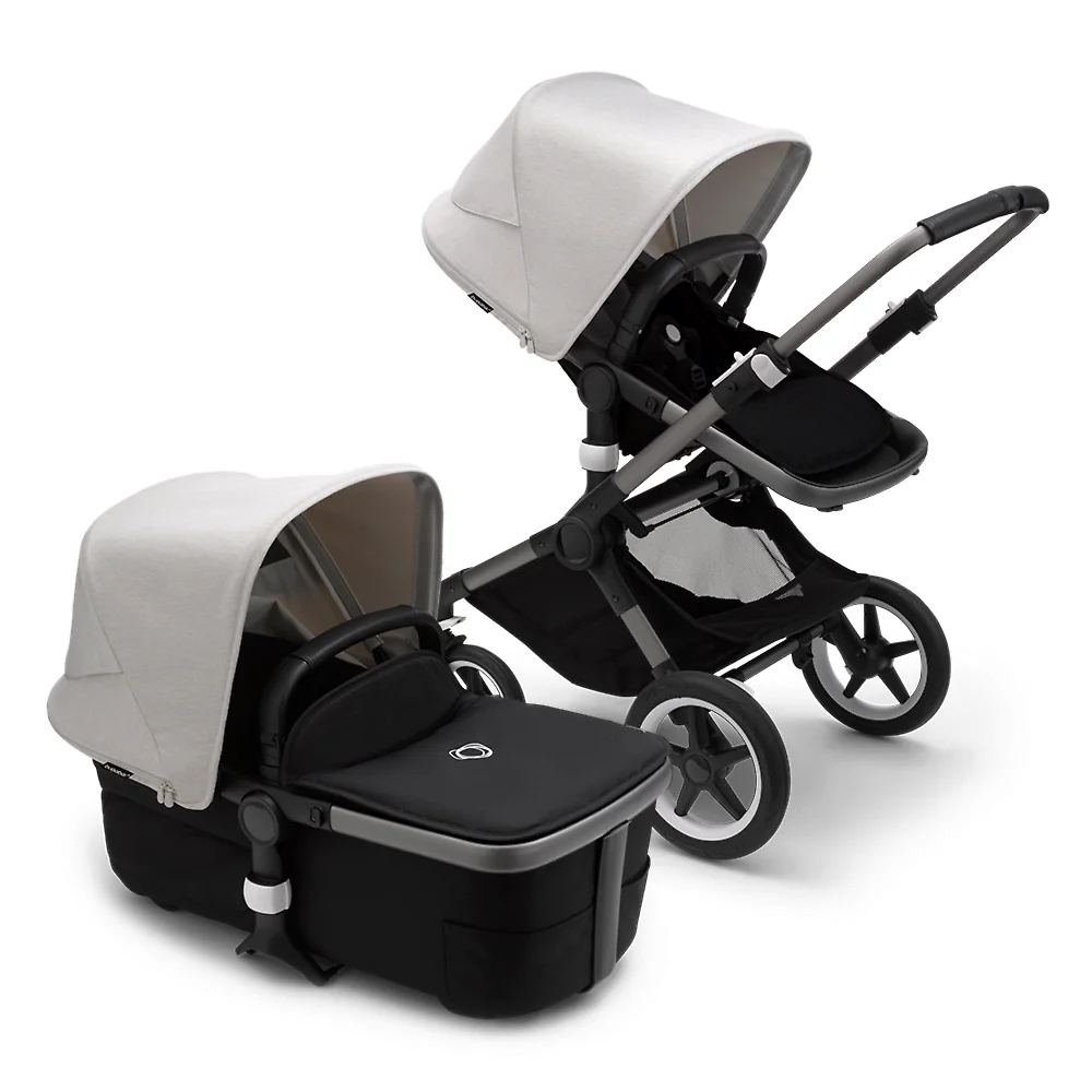 Bugaboo Fox 3 GRAPHITE - Чёрный / Белый (Midnight Black / Misty White)