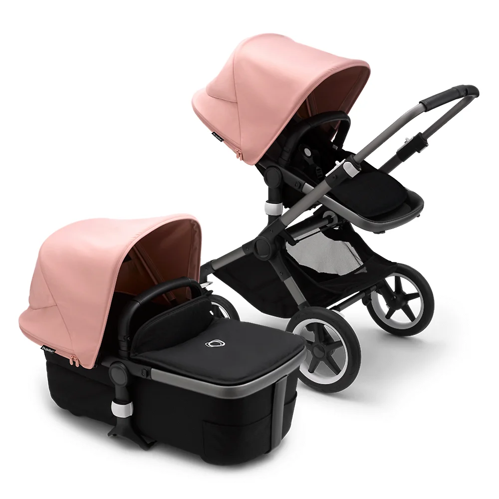 Bugaboo Fox 3 GRAPHITE - Чёрный / Розовый (Midnight Black / Morning Pink)