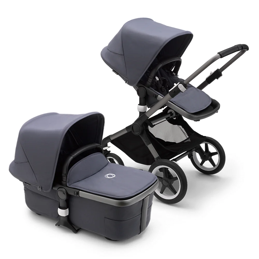 Bugaboo Fox 3 GRAPHITE - Синий (Stormy Blue)