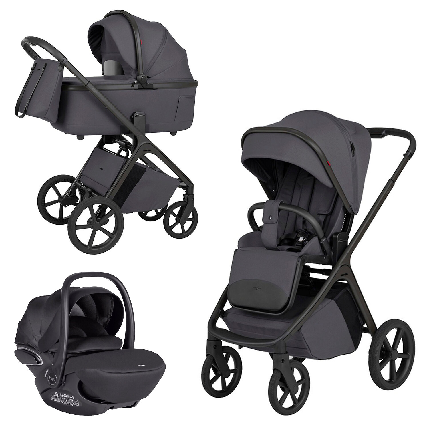 Carrello Vector F + Vega - Графитовый (Ample Grey)