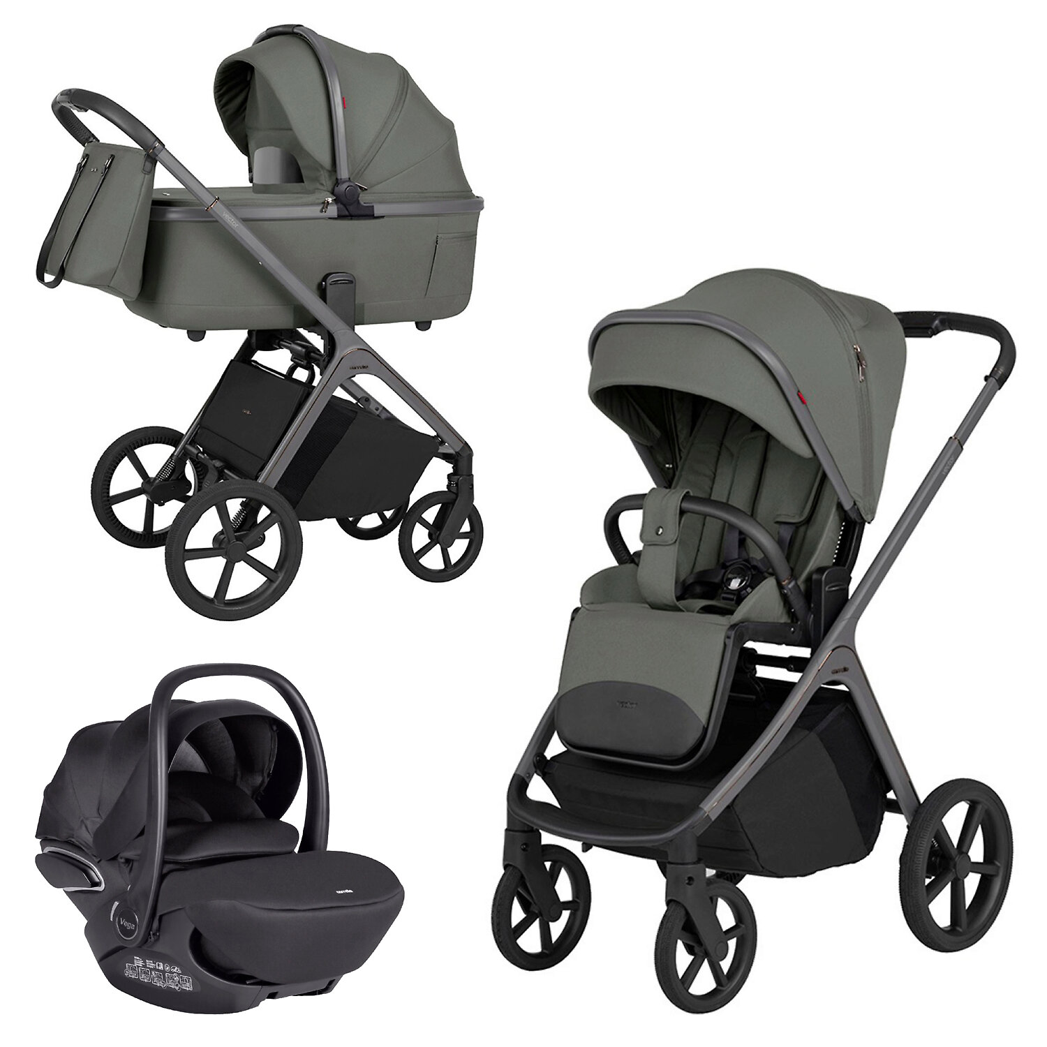Carrello Vector F + Vega - Серо-зелёный (Calm Green)
