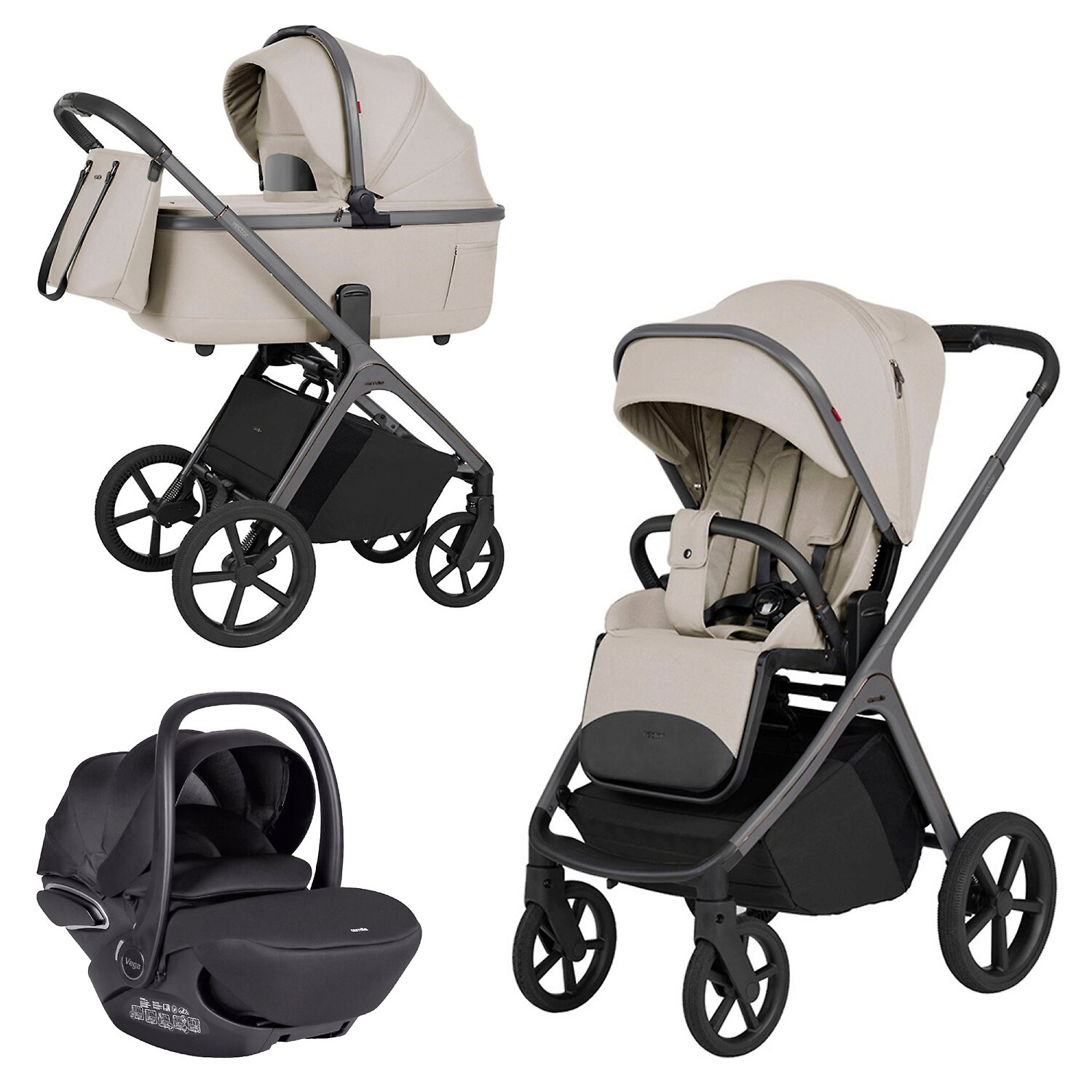 Carrello Vector F + Vega - Светло-бежевый (Zephyr Beige)