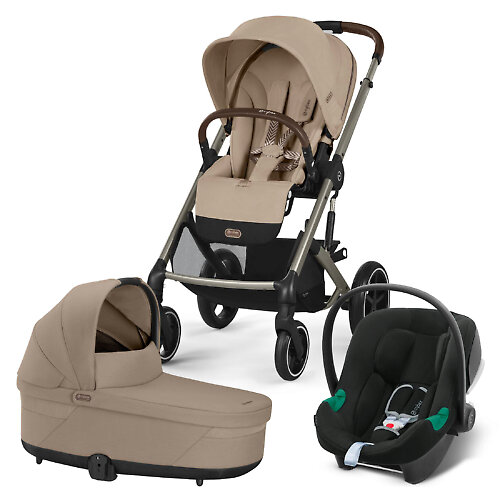 Cybex Balios S Lux + Aton B2 i-Size - Бежевый (Almond Beige TPE RC / Volcano Black)