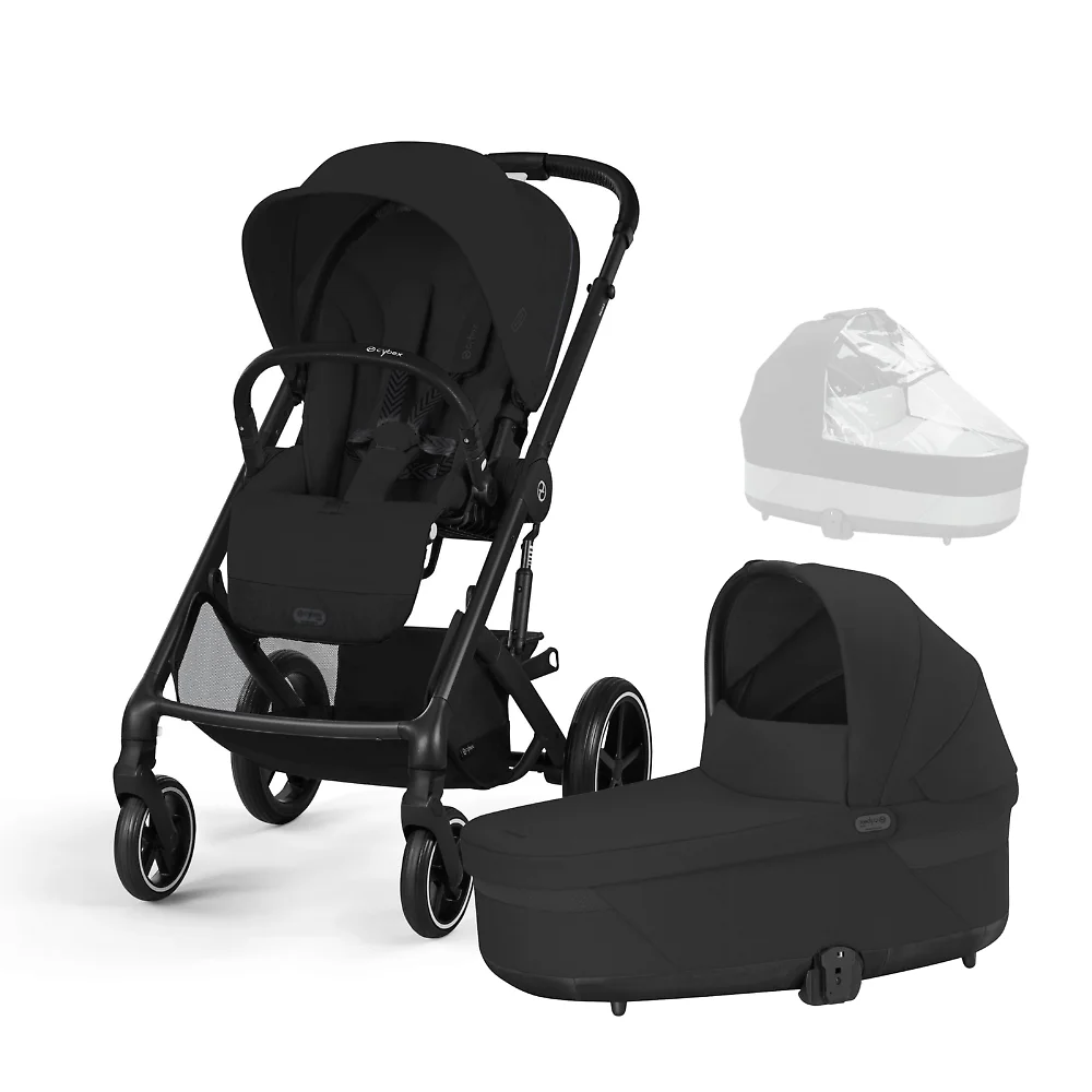 Cybex Balios S Lux - Чёрный (Moon Black BLK / CRC / 2025 - Дождевик)