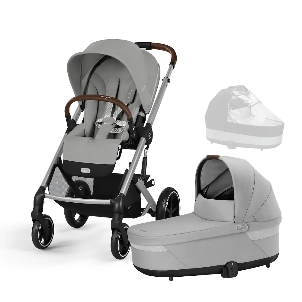 Cybex Balios S Lux - Серый (Stone Grey SLV / Lava Grey CRC / 2025 - Дождевик)