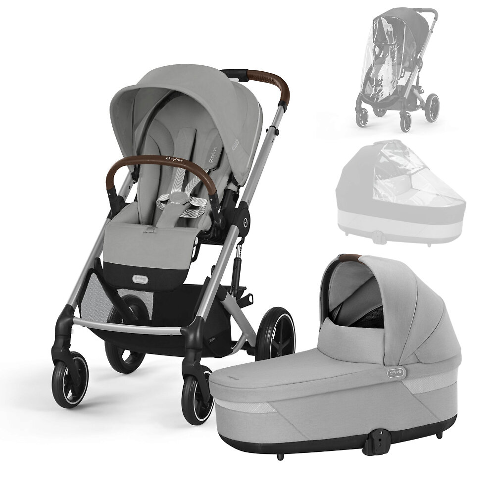 Cybex Balios S Lux - Серый (Stone Grey SLV RC / Lava Grey CRC / 2025 - Дождевики)