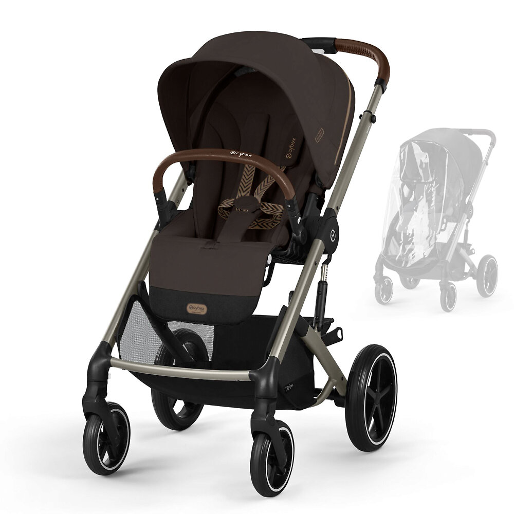 Cybex Balios S Lux - Шоколадный (Chocolate Brown TPE RC / 2025 - Дождевик)
