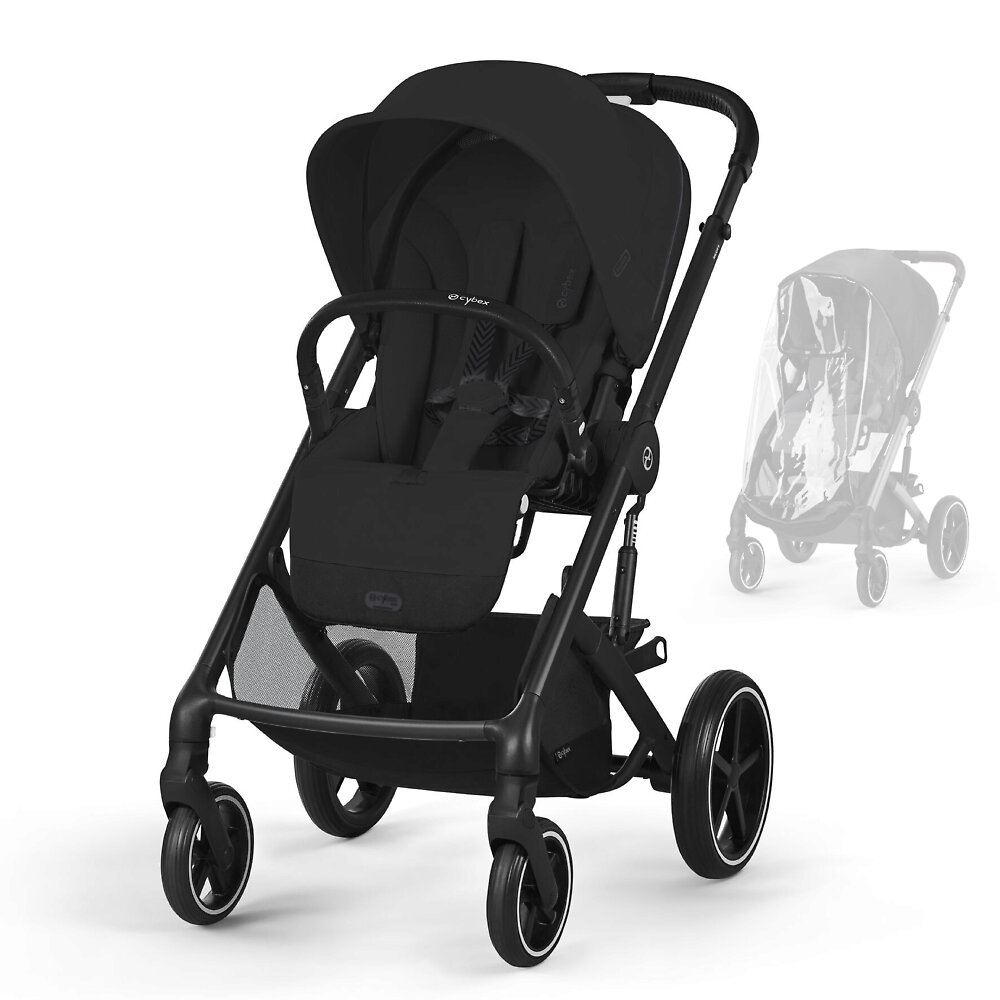 Cybex Balios S Lux - Чёрный (Moon Black BLK RC / 2025 - Дождевик)