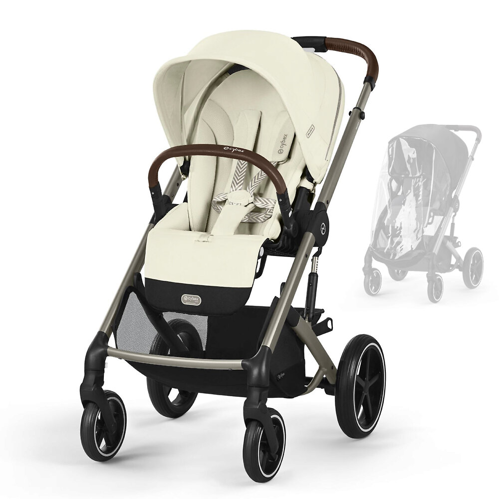 Cybex Balios S Lux - Кремовый (Seashell Beige TPE RC / 2025 - Дождевик)