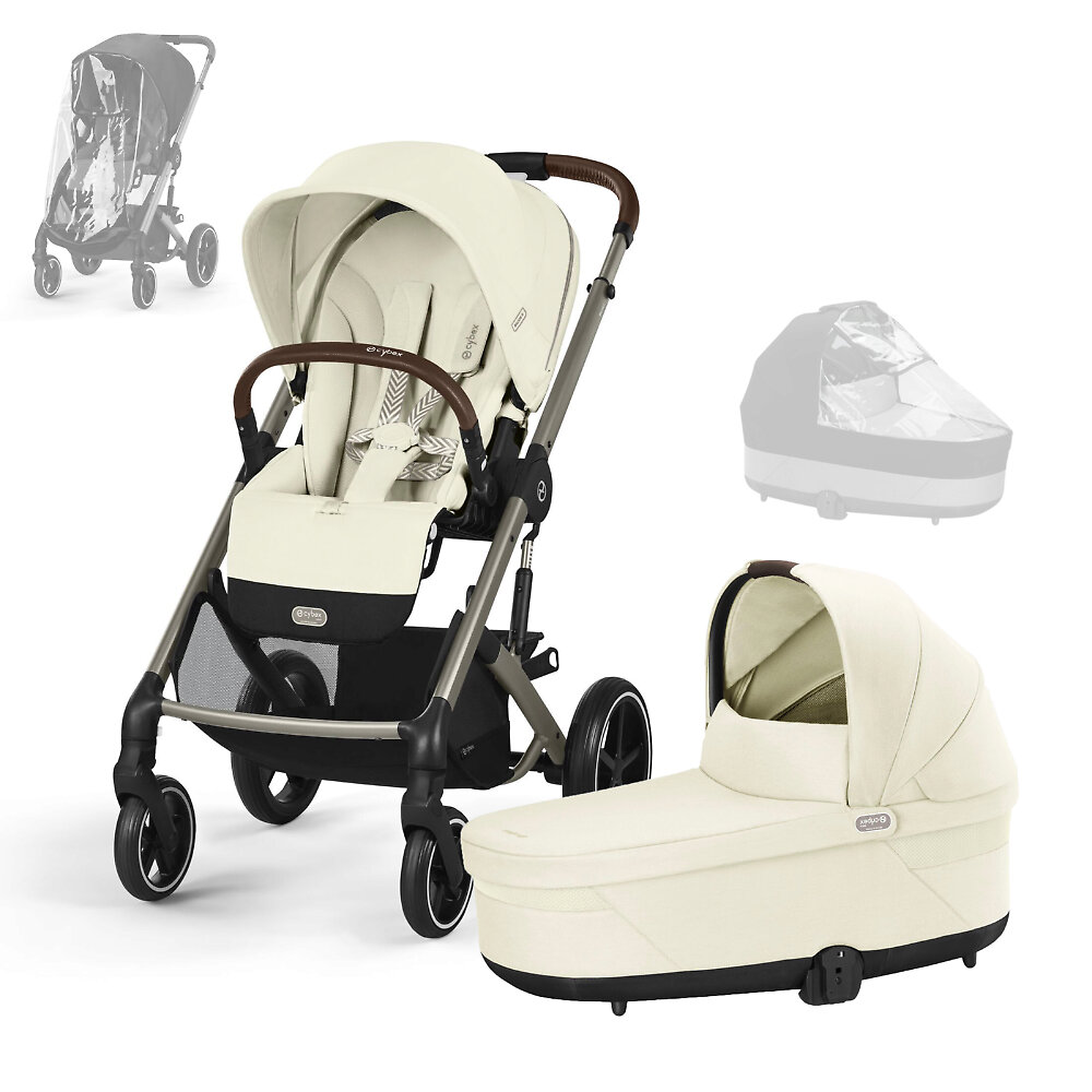 Cybex Balios S Lux - Кремовый (Seashell Beige TPE RC & CRC / 2025 - Дождевики)
