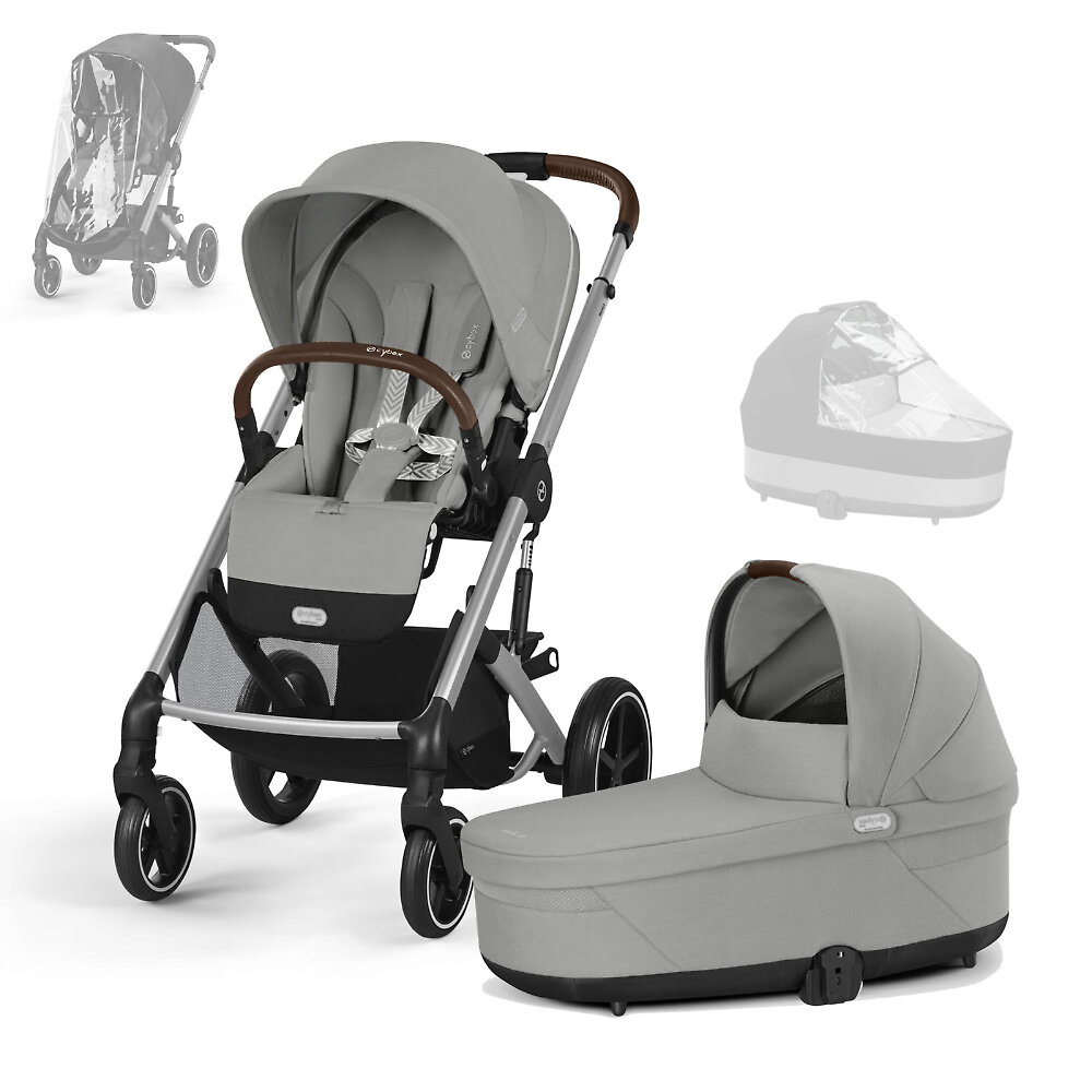 Cybex Balios S Lux - Серый (Stone Grey SLV RC & CRC / 2025 - Дождевики)