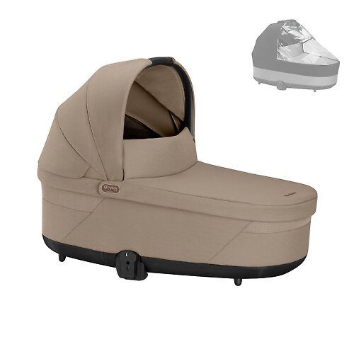 Cybex Cot S Lux - Бежевый (Almond Beige RC - Дождевик)