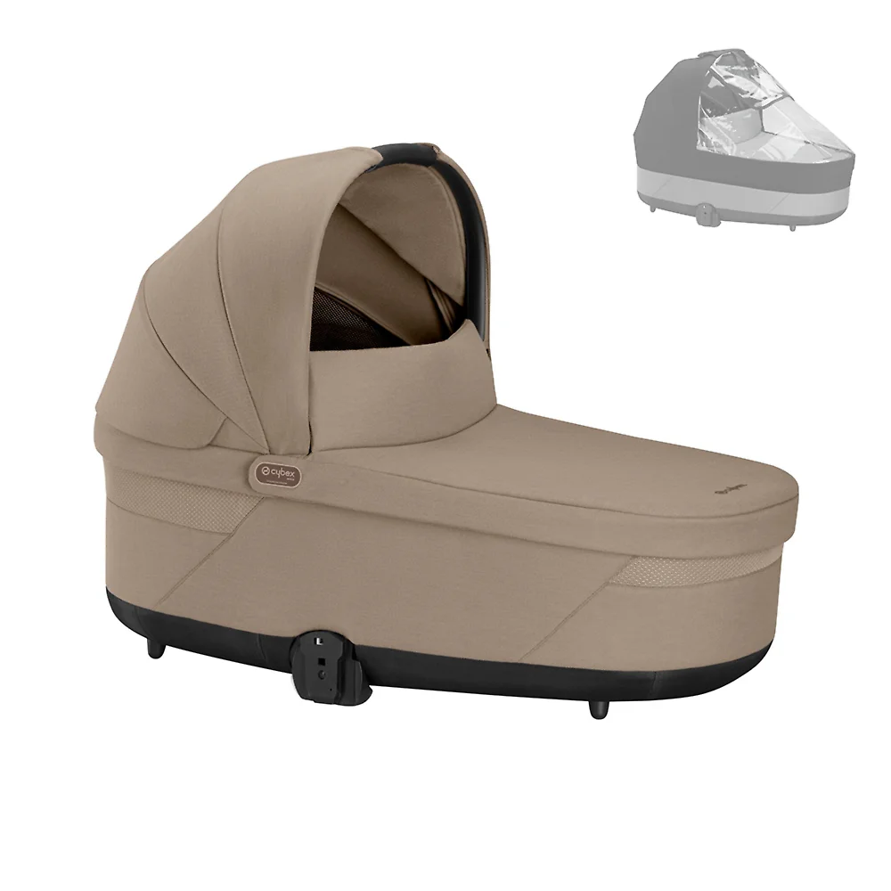Cybex Cot S Lux - Бежевый (Almond Beige RC - Дождевик)