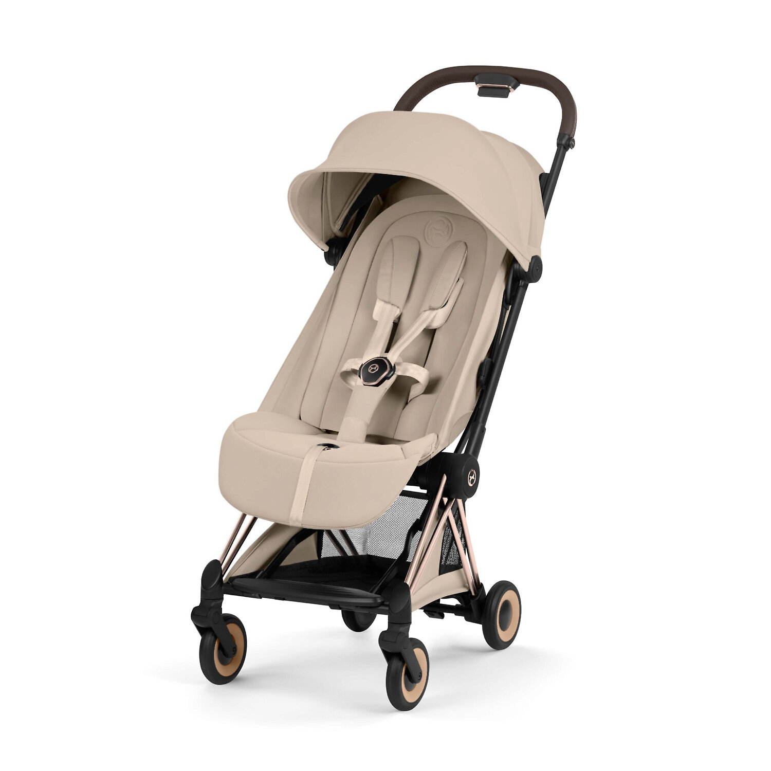 Cybex Coya - Бежевый / Золотистая рама (Cozy Beige / Rosegold / Style)