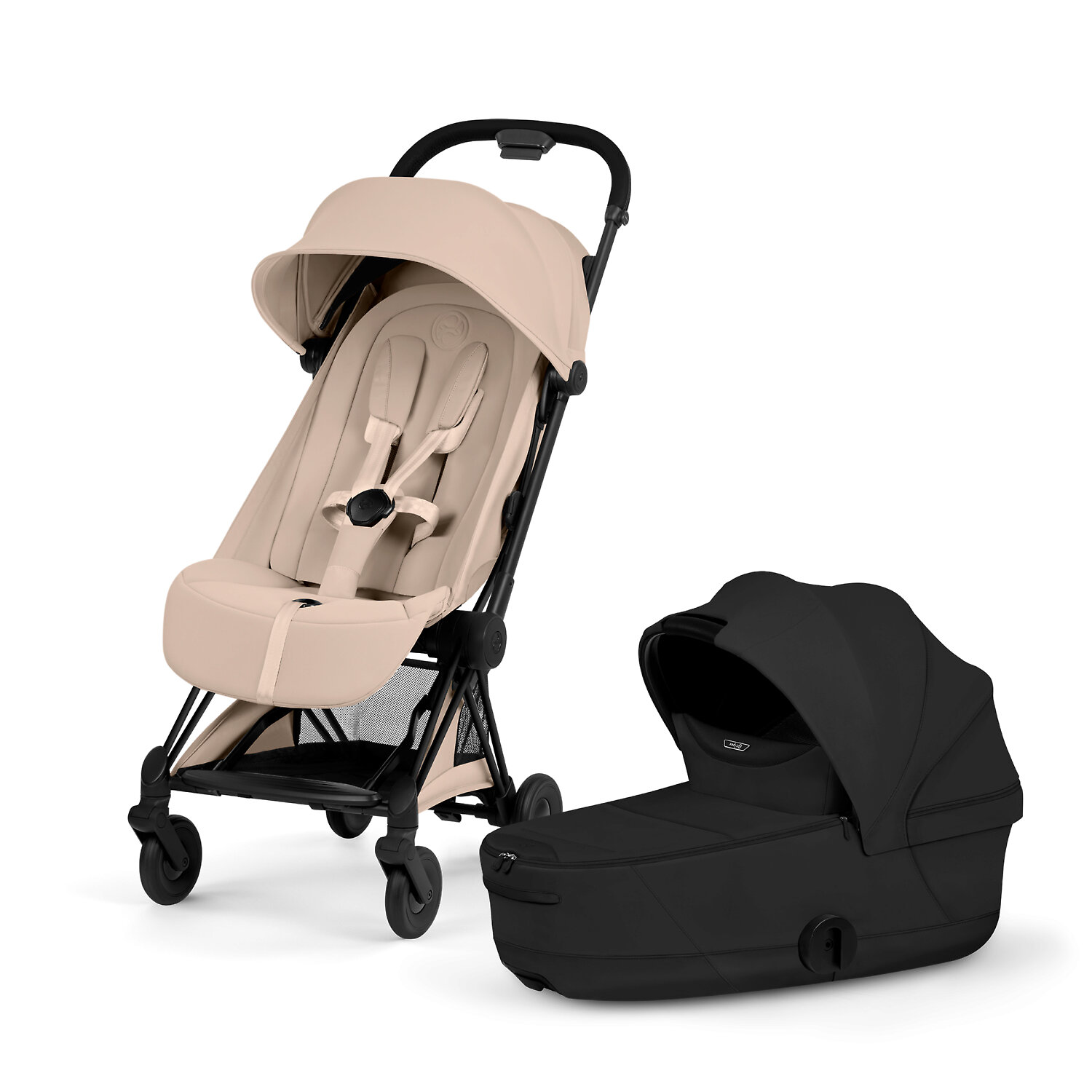 Cybex Coya Style - Бежевый / Чёрная рама (Cozy Beige / Matt Black)