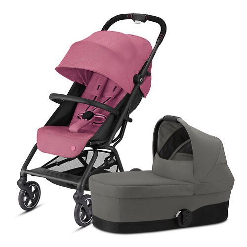 Cybex Eezy S Plus II - Розовый / Серый (Magnolia Pink / Soho Grey - 2021 / Дождевик)