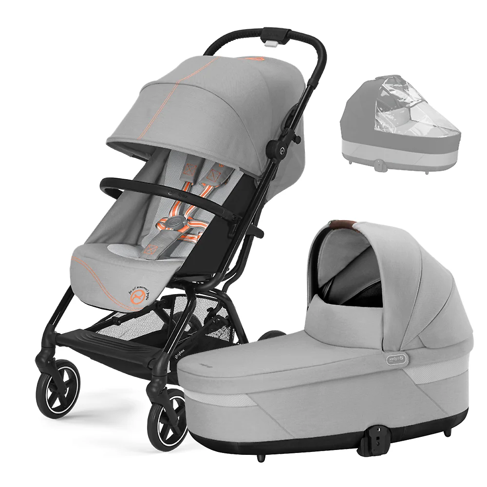 Cybex Eezy S Plus II - Серый (Lava Grey RC - Дождевик люльки)