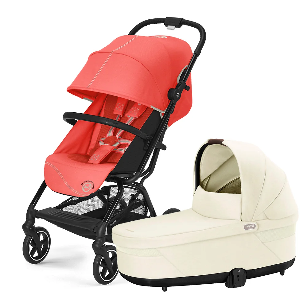 Cybex Eezy S Plus II - Коралловый / Кремовый (Hibiscus Red / Seashell Beige)