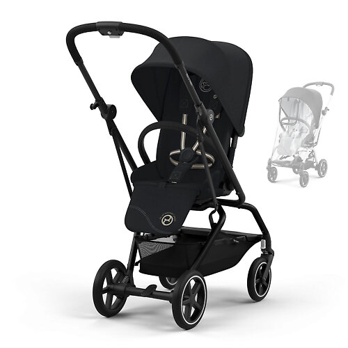 Cybex Eezy S Twist+2 - Чёрный (Magic Black BLK RC - Дождевик)