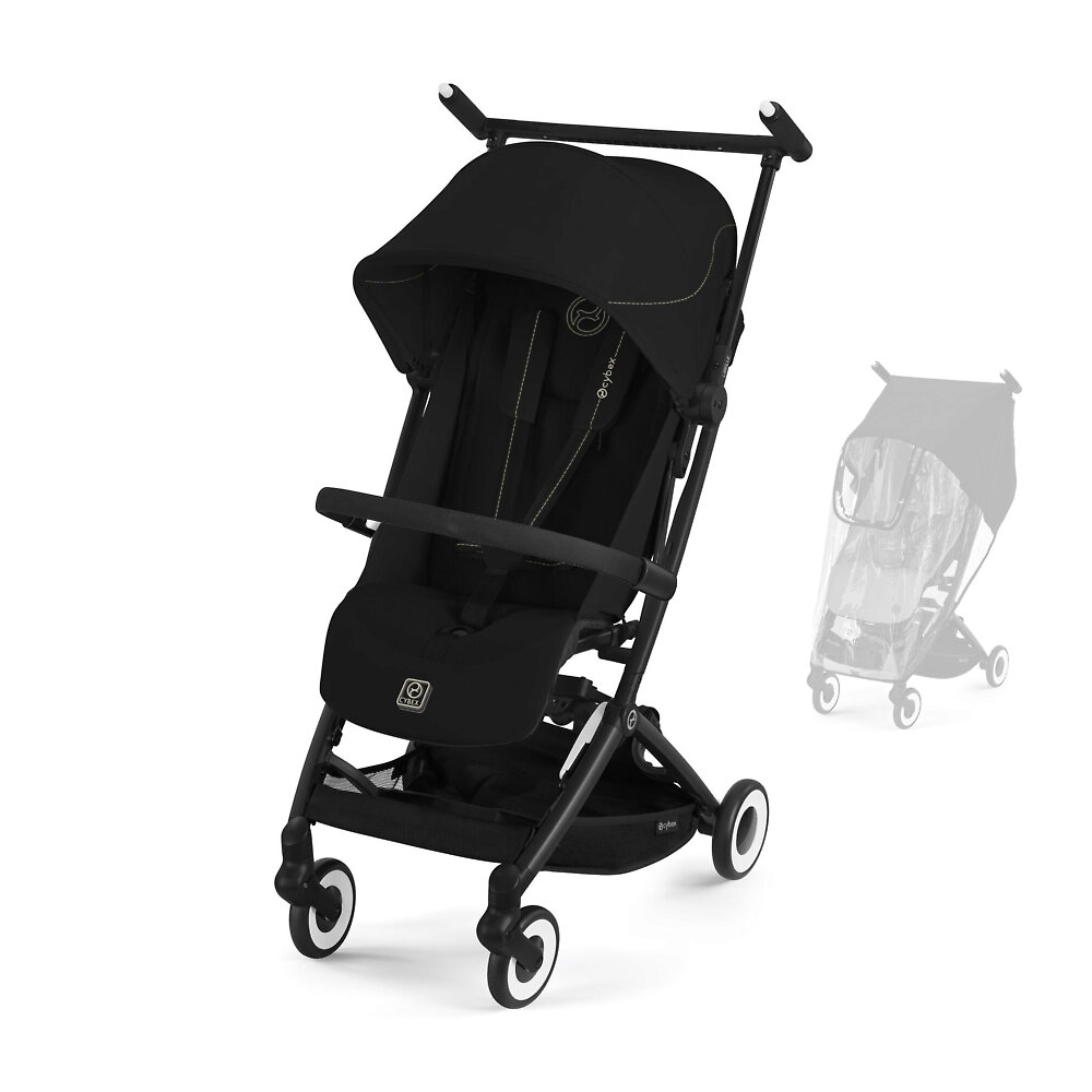 Cybex Libelle - Чёрный (Magic Black BB & RC / 2025 - Бампер и дождевик)