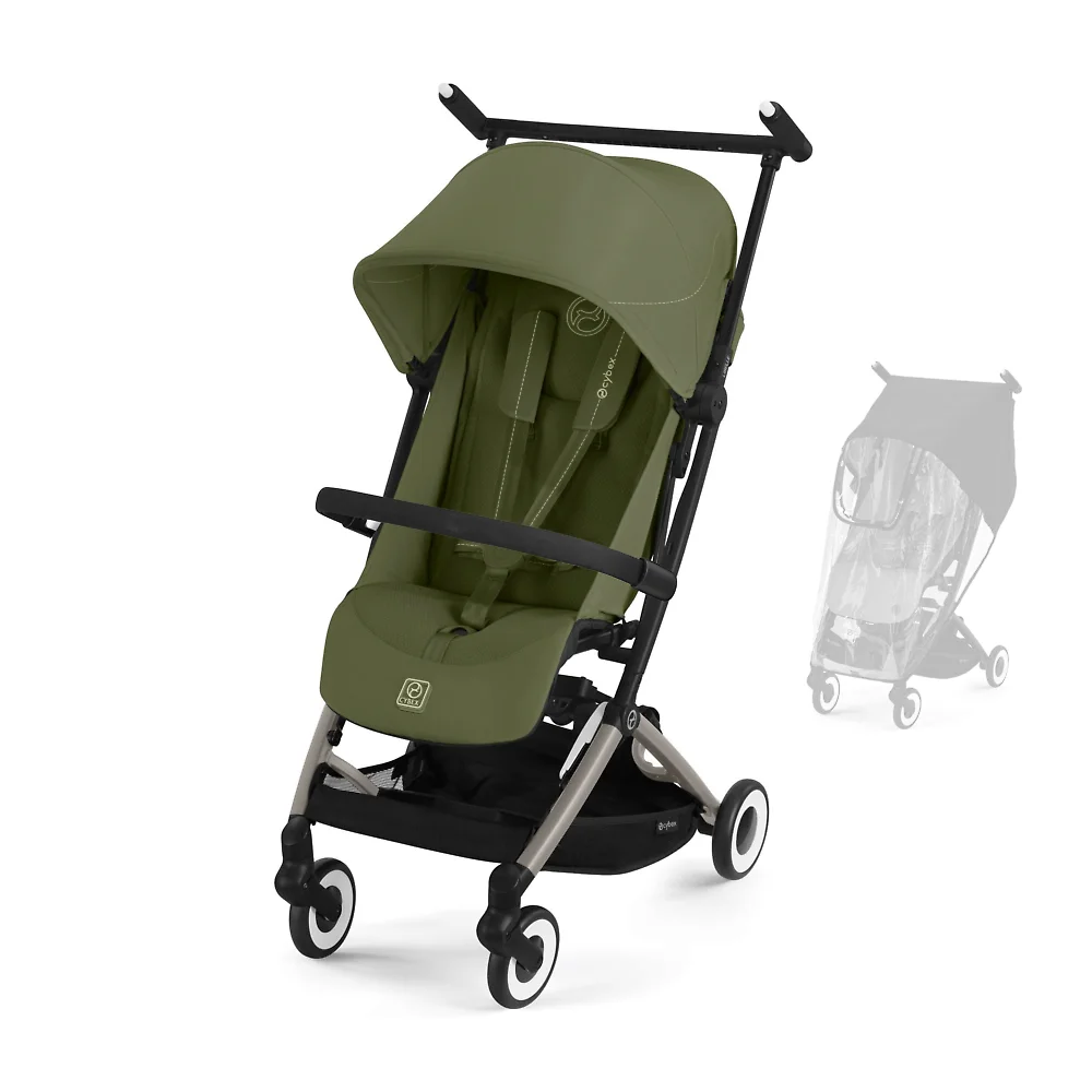Cybex Libelle - Оливковый (Moss Green BB & RC / 2025 - Бампер и дождевик)
